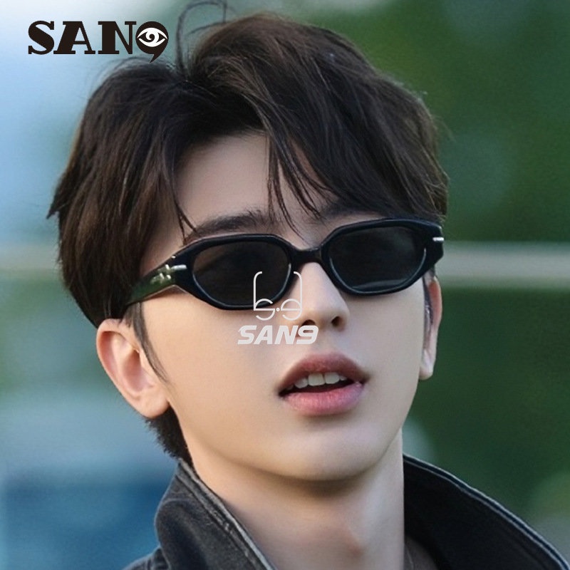 Kính Mát Gọng Nhỏ Không Đều Phong Cách Hip Hop Âu Mỹ Retro Cá Tính (San9)