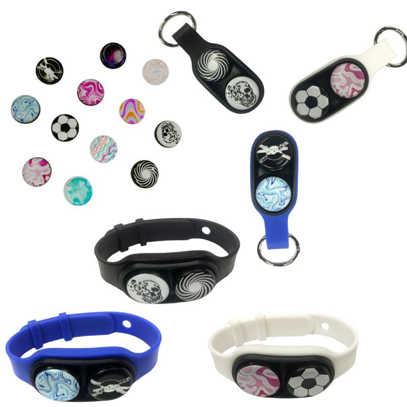 Pop Đồ Chơi Vòng Đeo Tay Nam Châm Bằng Nhựa silicone Và Kim Loại Dành Cho Trẻ Em