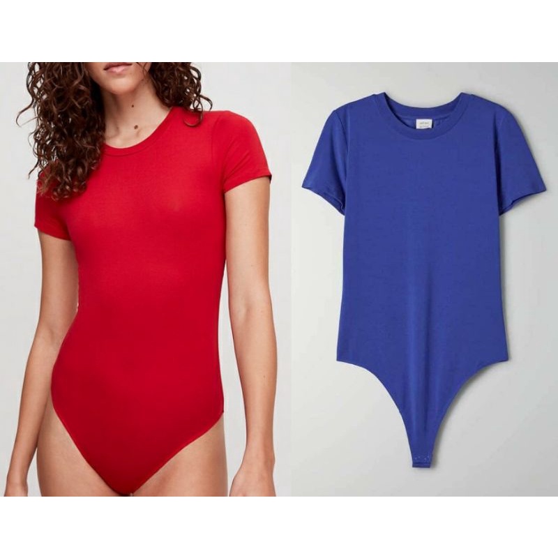 Áo bodysuit ngắn tay Wilfred Florilège