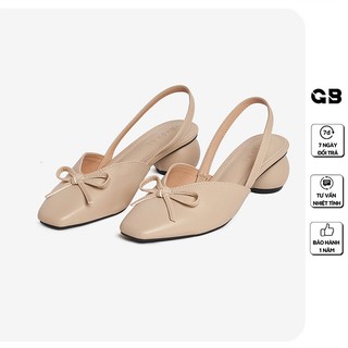 [Mã WABRMH99 giảm 12% đơn 99K]Giày Cao Gót Nữ giayBOM Mũi Vuông Gót Tròn Cao 3 cm GB00047