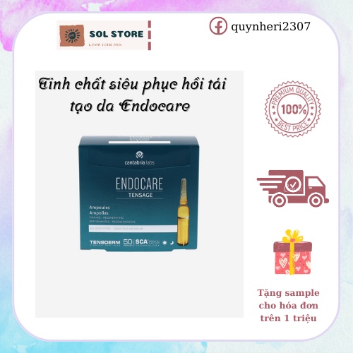 ( Hàng chính hãng) Tinh chất phục hồi tái tạo da Endocare 20*2ml