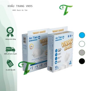 KHẨU TRANG VN95 An Tâm Face Mask 4 lớp kháng khuẩn hộp 10 cái