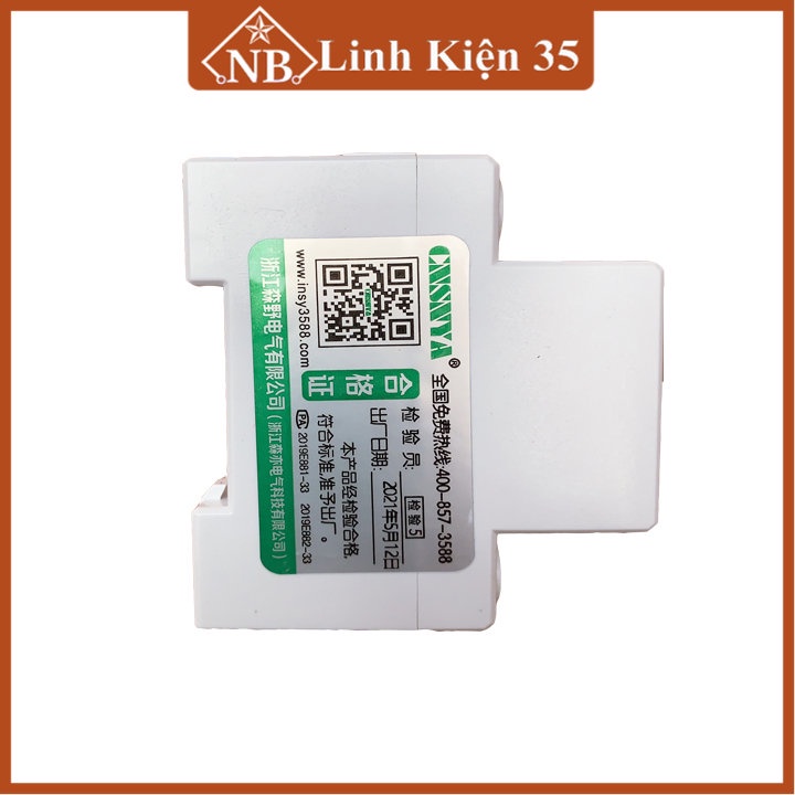 Công tơ điện tử 1 pha điện áp 220V 60A đo số điện tiêu thụ KWH nhựa ABS chống cháy, màn hình LCD