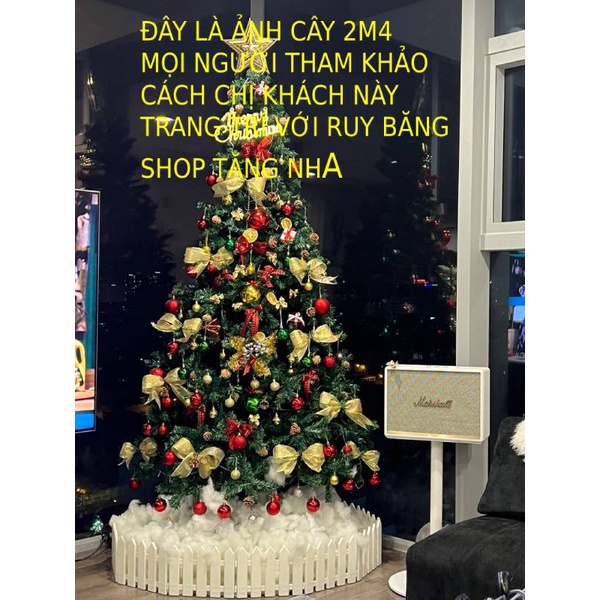 Cây thông Noel 1m5 chân sắt, tán dày 450 đầu cành, đường kính 85 cm, gần 4kg- Công nghệ Hàn Quốc