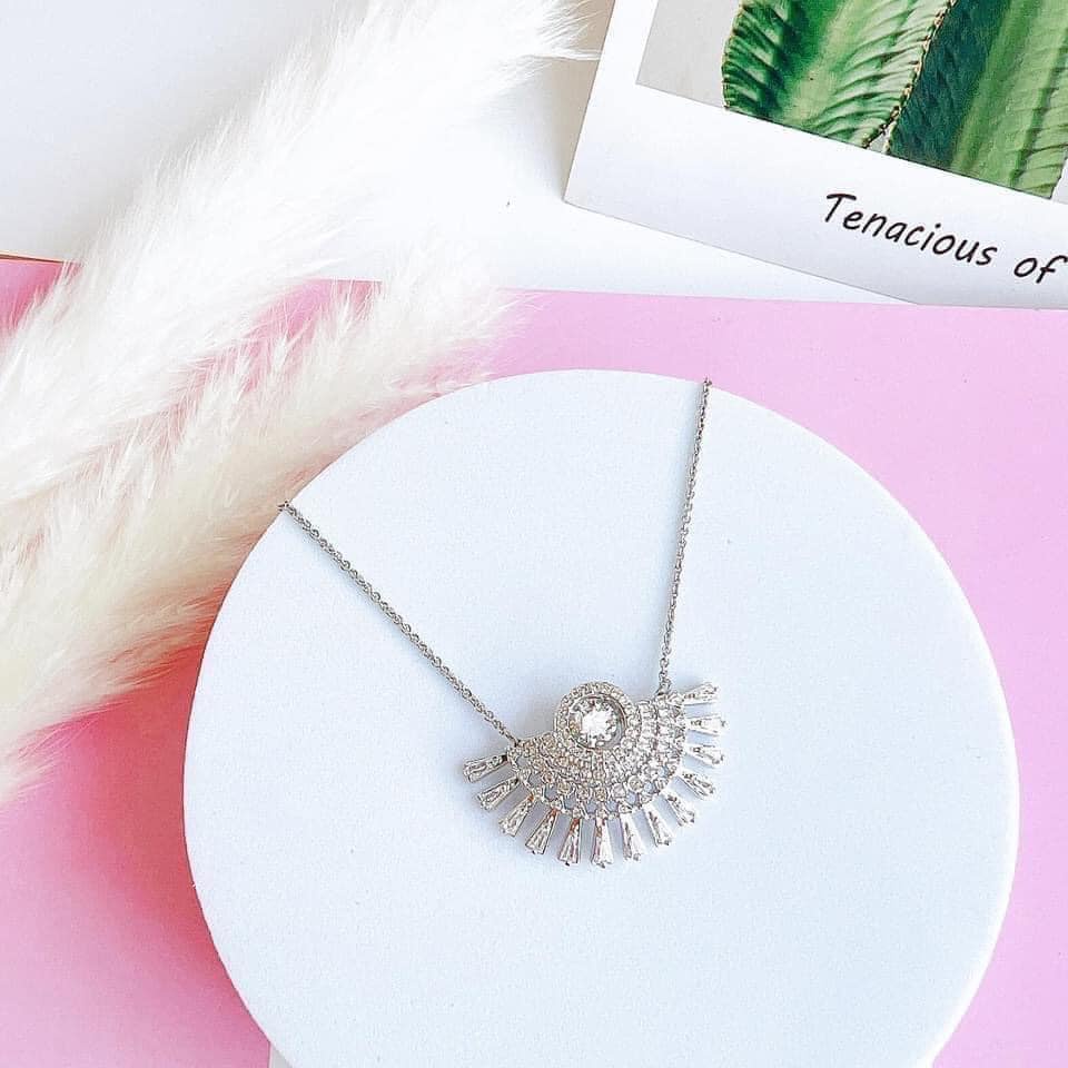 Dây chuyền Swarovski 5573694 Vòng cổ Swarovski hình bán nguyệt đính đá