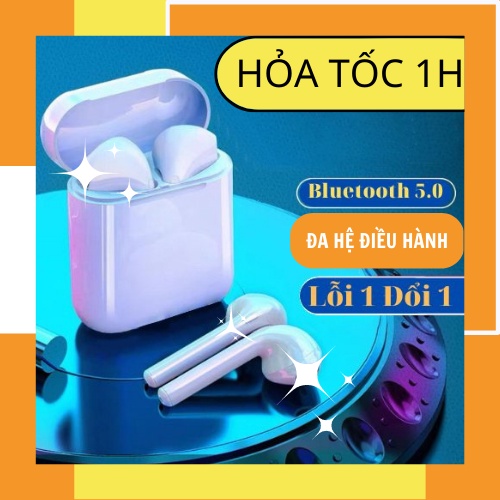 Tai nghe Bluetooth I12, tai nghe không dây TWS bản Quốc tế âm thanh chuẩn HIFI