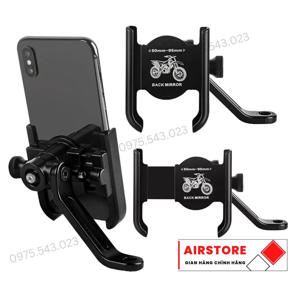Giá Đỡ Điện Thoại Xe Máy C2 thép ko gỉ, chống rung, chống nước, kẹp điện thoại xe máy chống giật - XM02