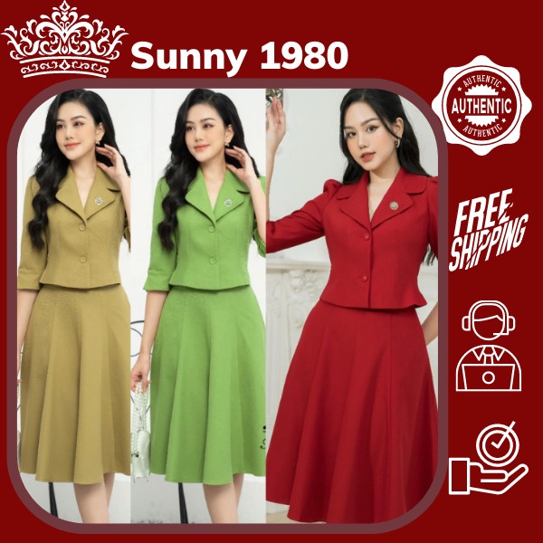 Set Áo Vest Nữ Tay Lỡ Kèm Váy Chữ A, Phong Cách Sành Điệu Thanh Lịch