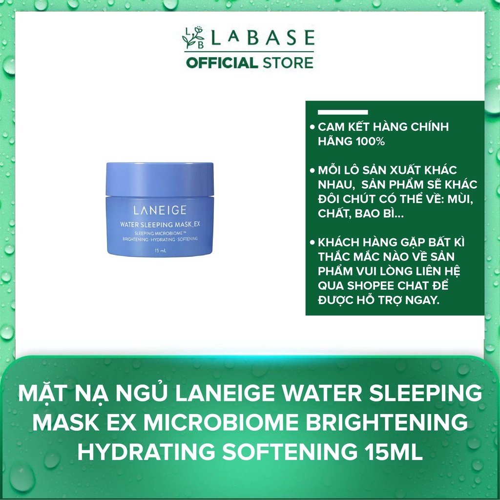 Mặt nạ ngủ Laneige Special Care Water Sleeping Mask size mini