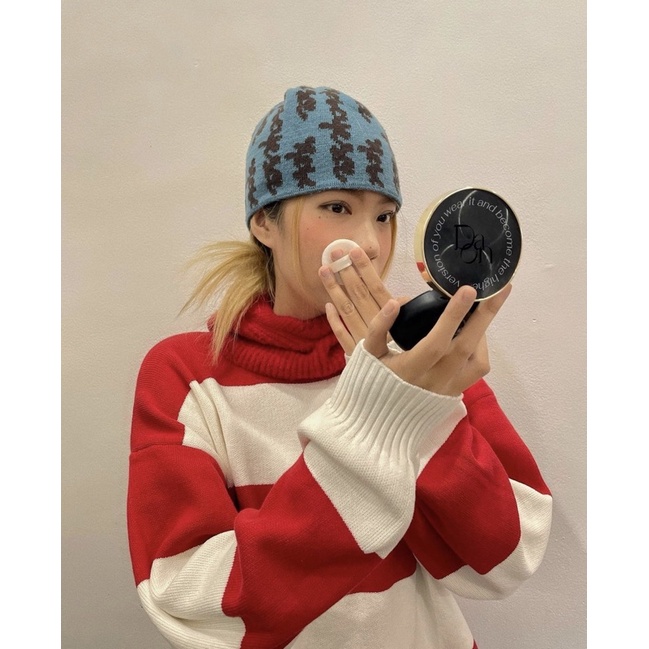 Áo sweater len cổ tròn Ross studio sọc trắng đỏ - RED AND WHITE STRIPED SWEATER - ROSS STUDIO