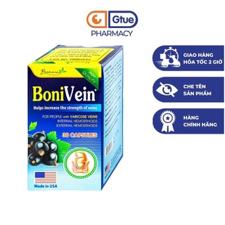Bonivein - Hộp 30 viên_ Hỗ trợ điều trị trĩ, suy giãn tĩnh mạch_