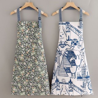 Tạp Dề Bằng Vải Canvas Cotton Mỏng Chống Bẩn Chống Bẩn Thời Trang Mùa Hè Cho Nam