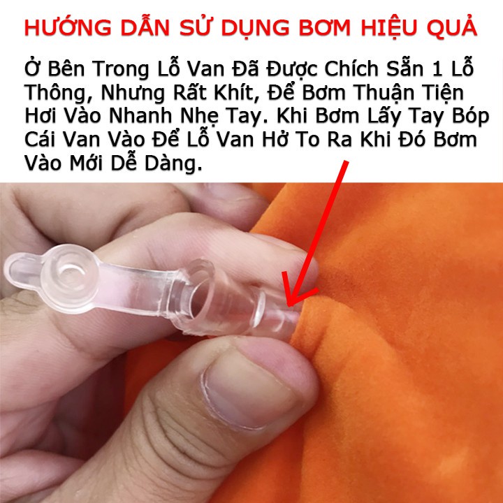 Ghế Tình Nhân Đệm Mông Bơm Hơi Có Tay Vịn - Ghế Đệm Tình Yêu Tây Cầm + Tặng Kèm Bơm Tay