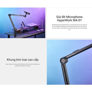 Giá đỡ Microphone (ARM) và Shock Mount HyperWork MA-01 - Chính Hãng