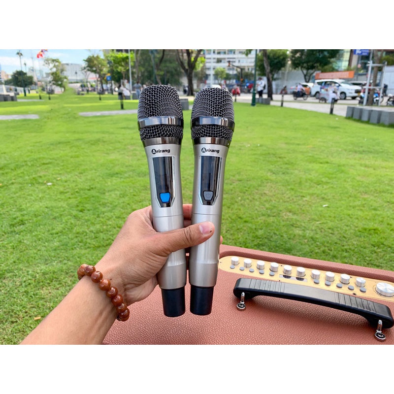 Loa kéo bluetooth Arirang MB2 Công suất 480W Thùng gỗ bọc da đủ HDMI/USB Mp3/ Line In/ Line Out/Nguồn AC/ Opt