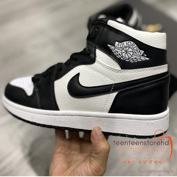Giày Jordan cổ cao panda, Giày panda Sneaker Jordan 1 Cổ Cao. Giày panda cao cổ size 36-43
