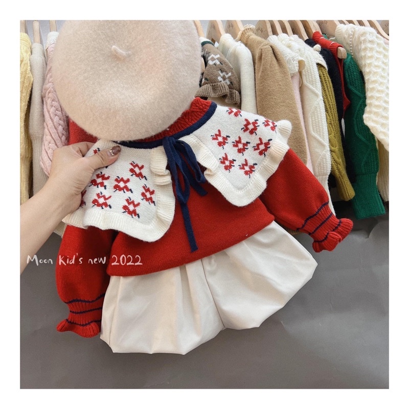 ÁO LEN CỔ BÈO CHO BÉ