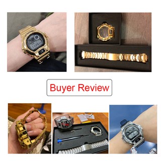 Dây Đeo Inox Cho Đồng Hồ Casio G-Shock DW-6900 DW-6900SLG-1 DW-6900SN-1 DW-6900LS-2