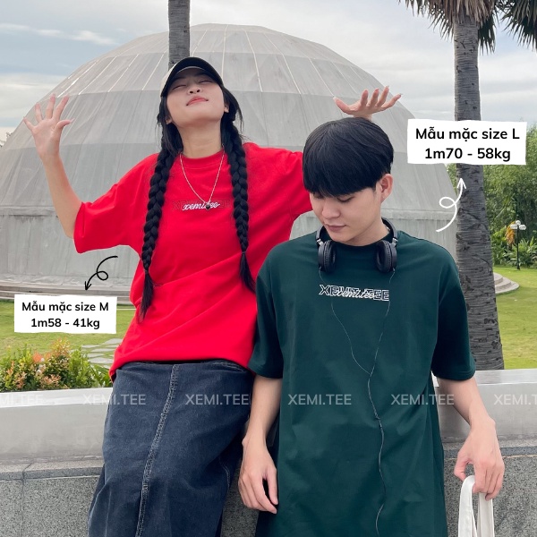 Áo thun local brand Xemi.tee form unisex dòng Signature Tee ver 1.0 giá rẻ màu xanh