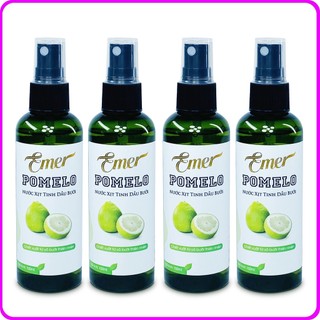Bộ 4 chai xịt tinh dầu bưởi kích mọc tóc pomelo EMER 100ml x4 hết rụng dưỡng tóc Mỹ Phẩm Sỉ Emer