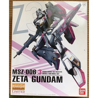 Mô hình lắp ráp Bandai MG 1/100 Gundam Zeta 3A Karaba