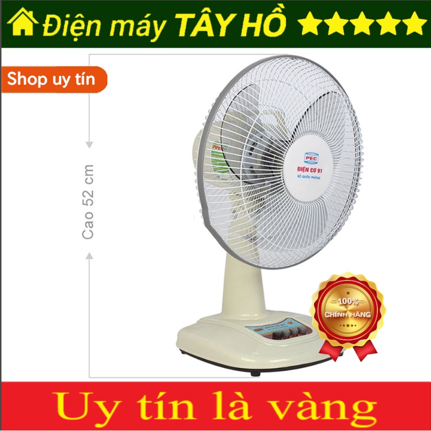 [HÀNG CHÍNH HÃNG] Quạt bàn Điện Cơ 91 QB300 có tuốc năng