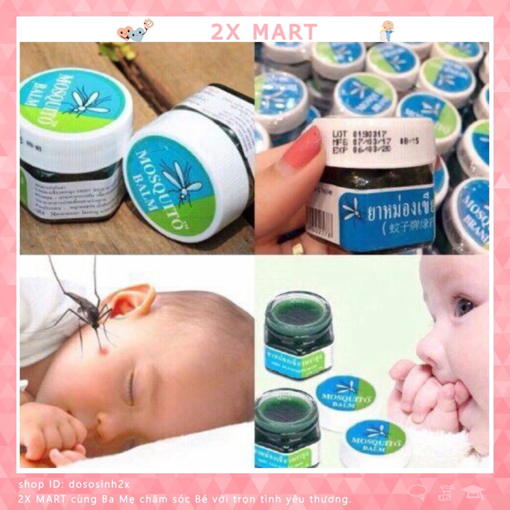Kem bôi muỗi đốt cho bé sơ sinh/trẻ em Thái Lan 2x Mart