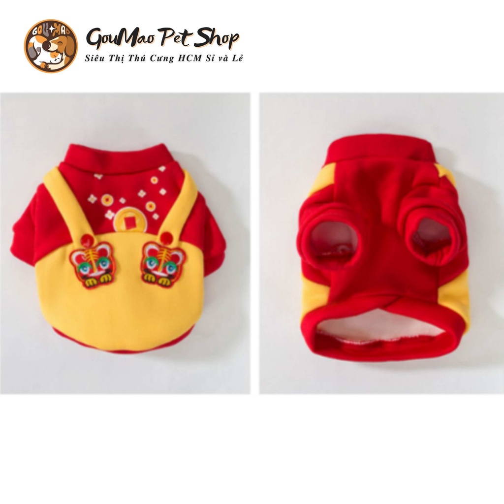 Áo tết cho chó mèo , mẫu mới siêu xinh hàng cao cấp HIPIDOG - GOUMAO PET