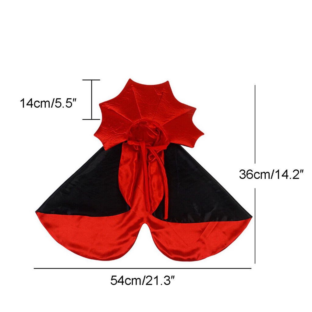 Áo choàng hóa trang thành phù thủy/ ma cà rồng/ ảo thuật gia cho chó mèo đêm halloween