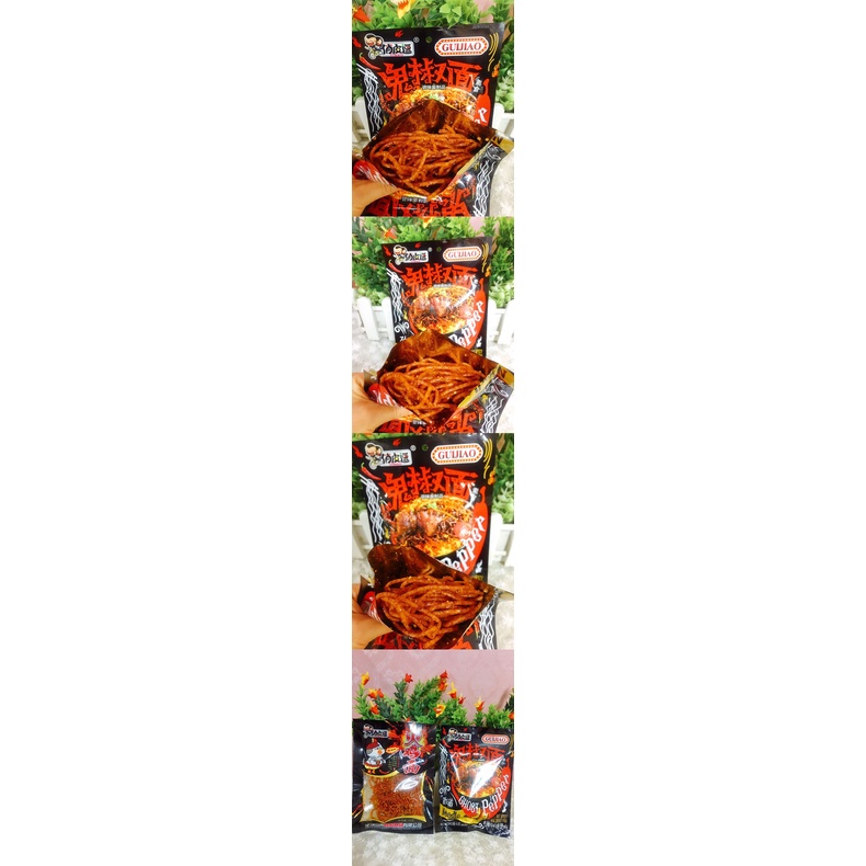 Que Sợi Cay Tiêu Đen Ghost Pepper Ăn Liền Siêu Ngon - Gói 42gr