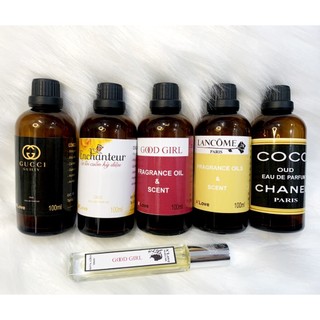 100ML - Tinh dầu nước hoa nguyên chất 100%: Goodgirl, Lancome, Cocochanel, Gucci Black...Lưu hương 4-8 tiếng