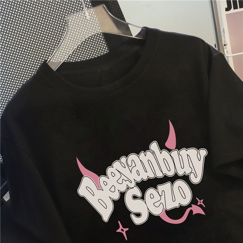 NRVP Áo Thun 100% Cotton Tay Ngắn Dáng Rộng