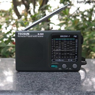 Tecsun r-909 radio di động fm mw sw bộ thu thế giới 9 băng tần-sun. vn