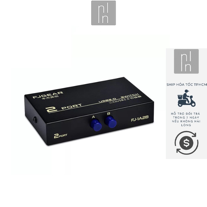 Hub Chia Máy In Máy Scan 2 Máy Tính Dùng Chung 1 Máy In Model FJ1A2B Chuyển Đổi Lệnh In Dễ Dàng Giữa 2 Máy Tính