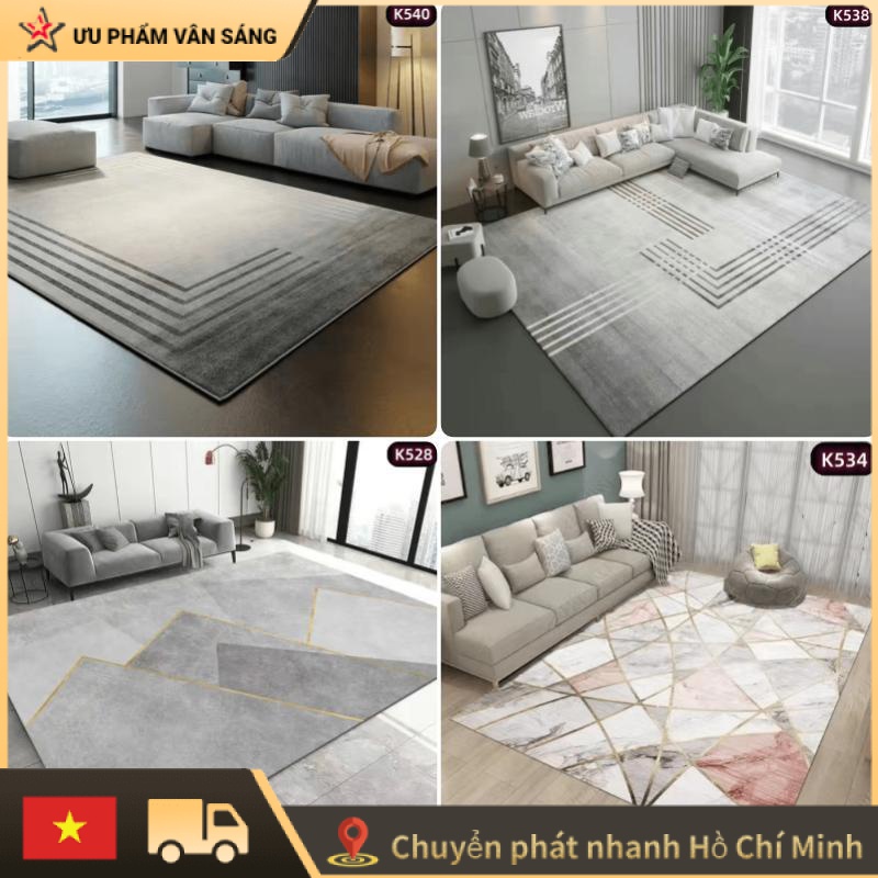 230*160thảm nhung pha lê 5D/thảm 3D/chống trơn trượt và không dụng lông dễ dàng vệ sinh/Thảm phòng khách. thảm phòng ngủ