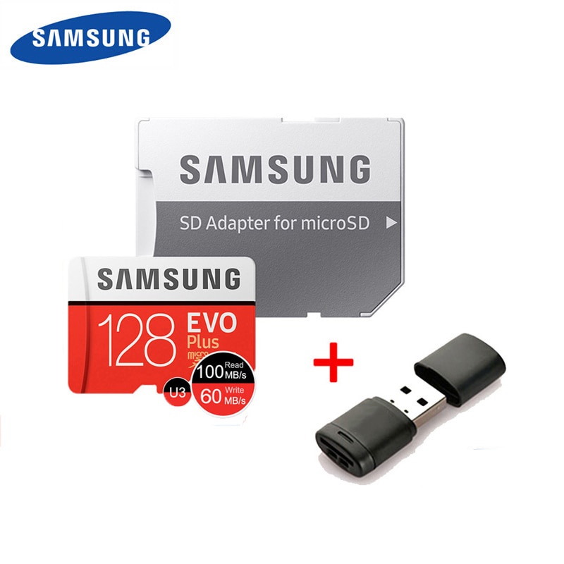SAMSUNG Thẻ Nhớ Micro SD Class 10 128GB 10 EVO + EVO Plus microSD 512GB 256GB 64GB TF