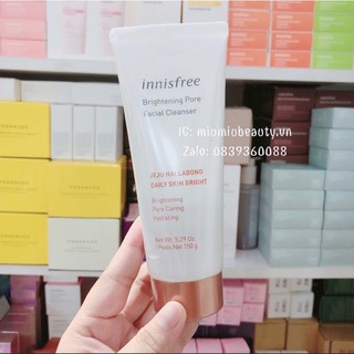 Sữa Rửa Mặt Tạo Bọt Làm Sáng Da, Chăm Sóc Lỗ Chân Lông Innisfree Brightening Pore Facial Cleanser 150ml