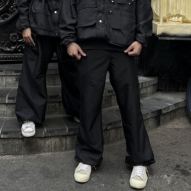 Quần dù dài ống loe   - Local brand chính hãng