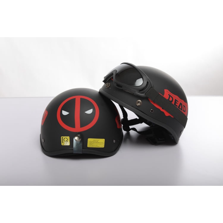 Mũ Bảo Hiểm Nửa Đầu 1/2 Nhiều Tem Giá Sỉ Siêu HOT - Hàng Cao Cấp