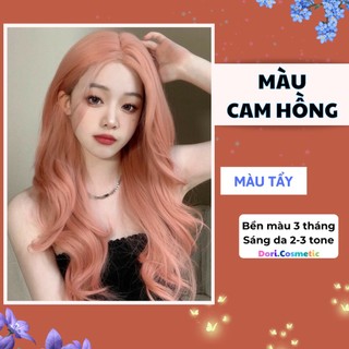  Thuốc Nhuộm Tóc Màu CAM HỒNG KHÓI . Combo thuốc nhuộm tóc tại nhà tặng kèm Oxy 