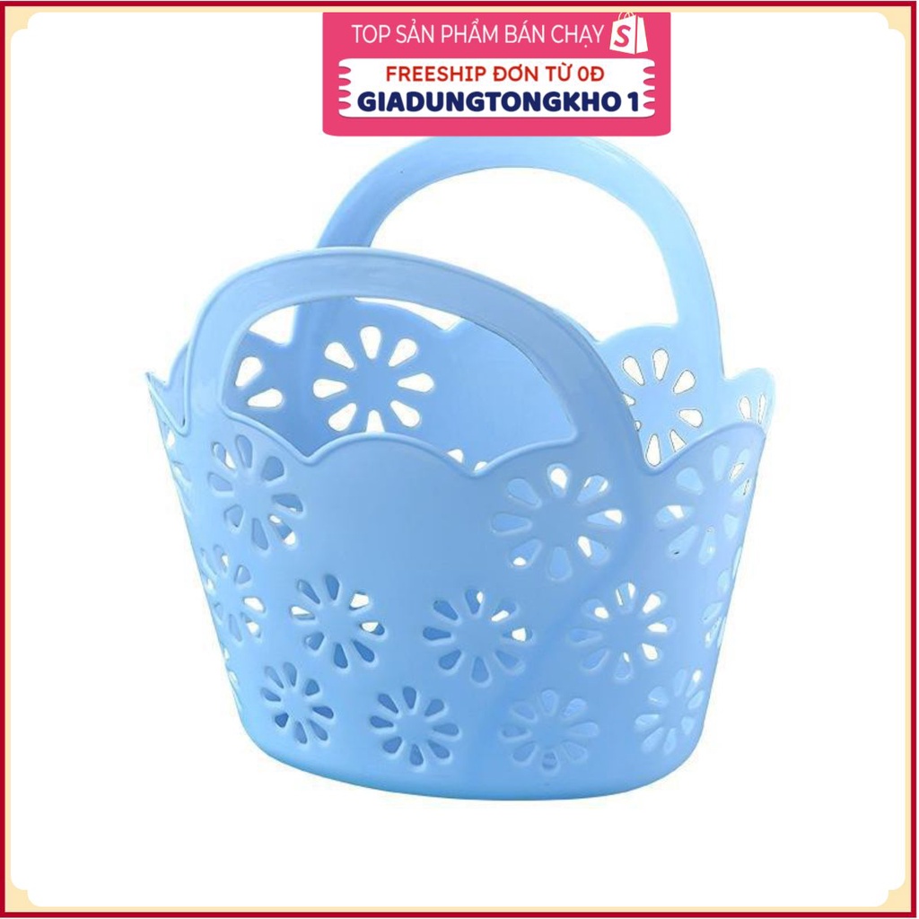 (Bán Buôn Sỉ) Giỏ nhựa đi chợ đựng vật dụng 28*16*25 cm