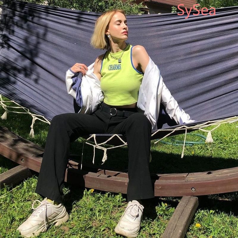 Áo polo Sát Nách Dáng Rộng Kiểu Vintage Thời Trang Mùa Hè Cho Nữ