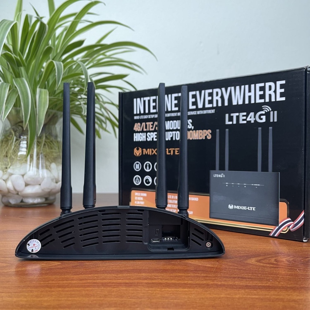Bộ Phát Wifi MIXIE-LTE 4G 4 Cổng Lan Và 4 ANTEN Wifi - Hàng Chính Hãng