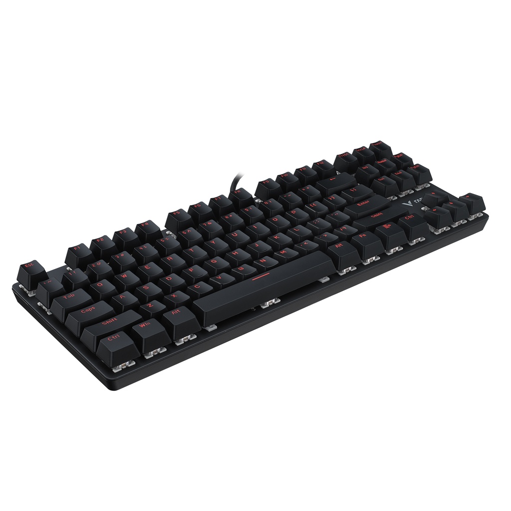 Bàn phím cơ gaming V500 Alloy chống nước siêu bền cao cấp có dây 87 phím Rapoo Bexal RP13