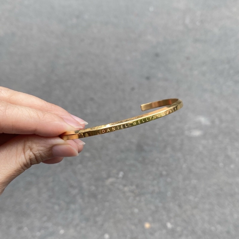 Kiềng/Vòng Cuff DW Màu Silver/Gold/Rose Gold - Thép Titan KHÔNG RỈ