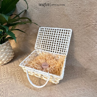 Hộp tre nan ONGTRE dùng đựng quà, đa năng