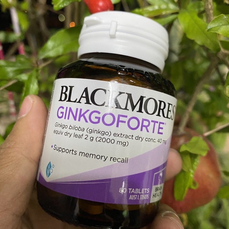 (Hàng Úc) Viên uống bổ não Blackmores Ginkgo Forte Memory Support 80 viên