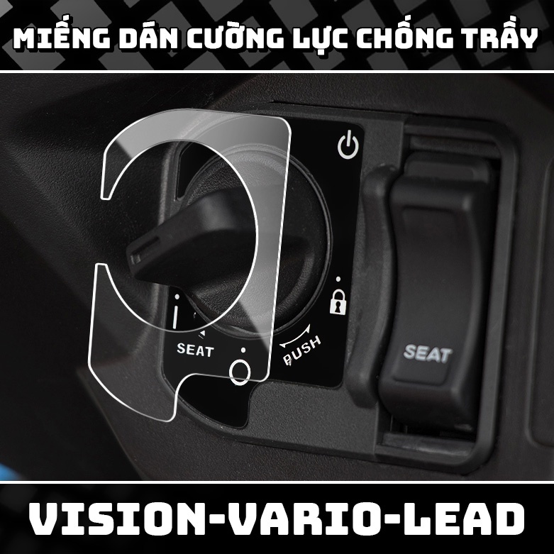 Miếng dán Ổ khóa SMARTKEY vision - lead - vario chống trầy ổ khóa