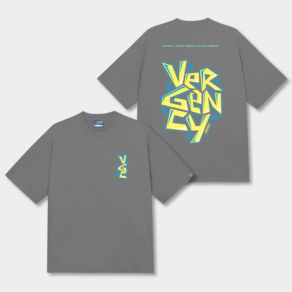 Áo thun nam nữ local brand unisex form rộng tay lỡ Vergency Strong/STR hàng chính hãng 6 màu sắc