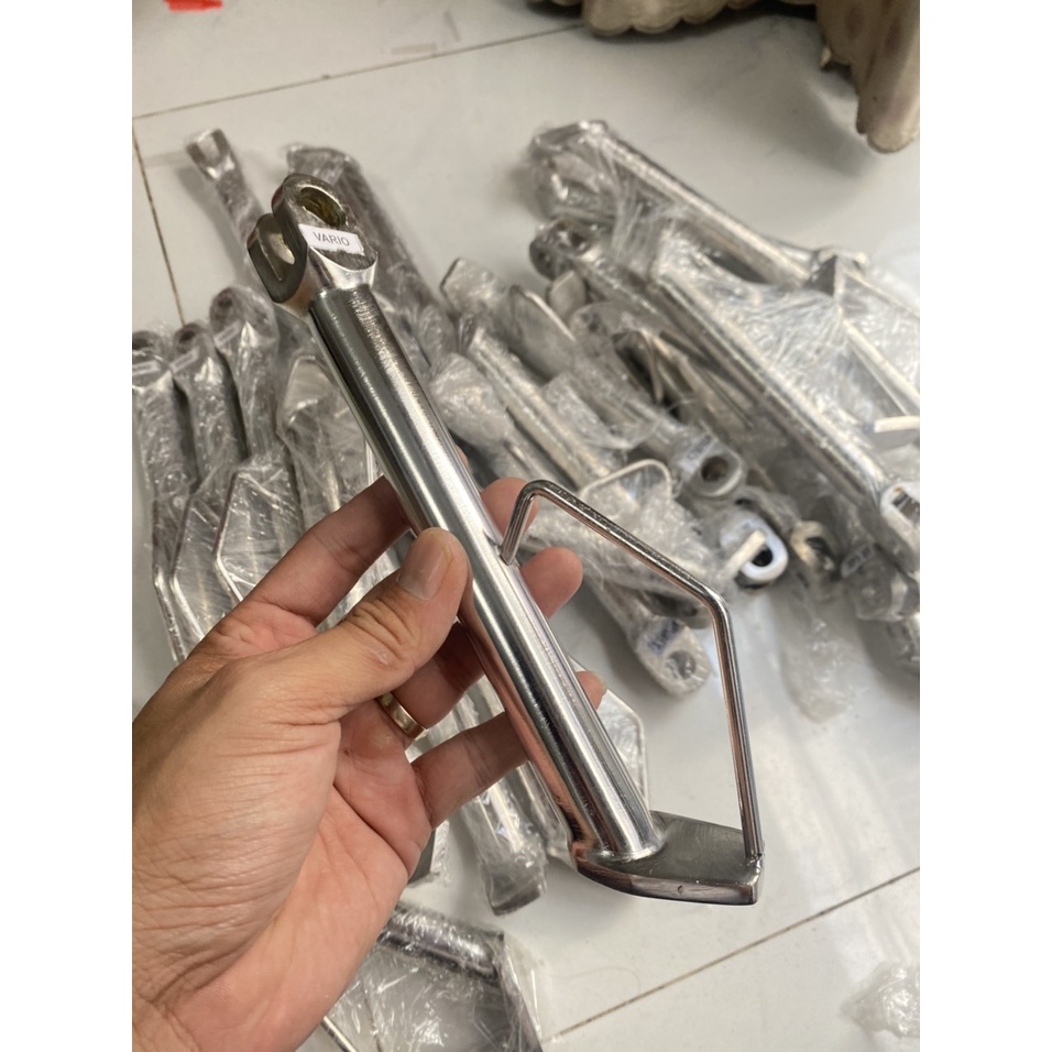 Chân chống nghiêng inox đặc cho nhiều dòng xe phổ thông siêu chắc